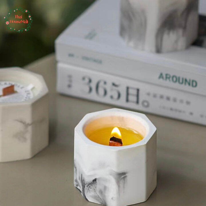 หินอ่อน-เทียนหอม-scented-candle-เทียนหอมกลิ่นแบรนด์เนม-สไตล์ยุโรป-aroma-sensation-soy-wax-aromatic-เทียนหอมในห้อง