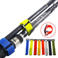 Color Road Sub Tie Rod Device Magic Stick Reverse Buckle Magic Tape Fishing Rod Binding Belt อุปกรณ์ตกปลา-Lusjeh