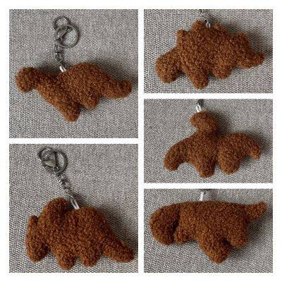 Chicken Nugget Plush Dino Toy Triceratops Keychain Pterosaur Bag Accessory Gifts