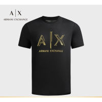 Armani เสื้อยืดผู้ชายแขนสั้น,ผ้าฝ้ายใหม่เอี่ยมอเนกประสงค์