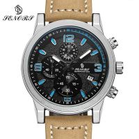 ⌚นาฬิกานาฬิกาข้อมือเล่นกีฬาผู้ชาย Relogio Masculino สายสีดำกันน้ำนาฬิกาข้อมือนาฬิกาควอตซ์ที่เที่ยงตรงของผู้ชายใหม่อย่างรวดเร็วและรุนแรง