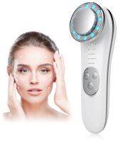 เครื่องนวดหน้า Led Photon Light Therapy Microcurrent Face Lift Ultrasound Skin Rejuvenation Hot Facial Cleansing Massage Instrument