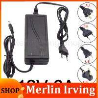 Merlin Irving Shop 12V 6A 6000Ma Power Supply Ac Dc Adapter Converter Charger 100-240Vled Transformer Charging  12Volt For Led Light