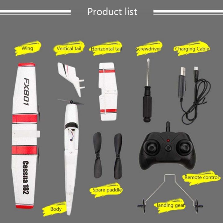 vfbf-cessna-182-fx801-การ-fx801-โฟม-epp-ทนต่อการตก-3ch-ปีกคงที่-เครื่องร่อนบังคับวิทยุ-รุ่น-cessna-182-ของเล่นเครื่องบิน-เครื่องบินควบคุมระยะไกล