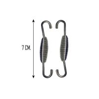 ( โปรสุดคุ้ม... ) สปริงท่อไอเสียแบบยาว (7 ซม.) 1 ชุด มี 2 ชิ้น สุดคุ้ม ท่อไอเสีย และ อุปกรณ์ เสริม ท่อ รถ มอเตอร์ไซค์ ท่อไอเสีย รถยนต์ ท่อไอเสีย แต่ง