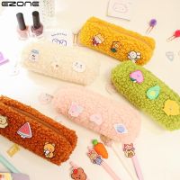 (Rui baoG) EZONE แกะตุ๊กตาปากกากระเป๋ากระเป๋านักเรียนเครื่องเขียน Pencilcase Kawaii สาวอุปกรณ์การเรียนเครื่องมือการจัดเก็บข้อมูลผู้ถือกระเป๋ากระเป๋าดินสอ