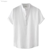 ♛✔ Mens Fashion Color Cotton Shirts Blouses Collar Short Sleeve Shirt ropa hombre