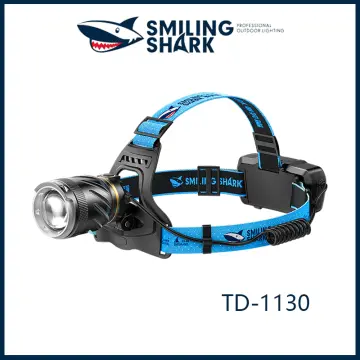 Smiling Shark TD2002 Hign Power Headlamp LED M77 10000LM Headlight  Rechargeable Sensor Head Flashlight for Outdoor
