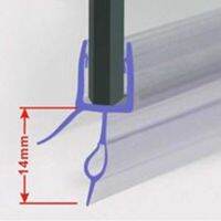 2ชิ้น50เซนติเมตรฉากกั้นอาบน้ำห้องโดยสารแถบปิดผนึกประตูพีวีซีฝักบัวอาบน้ำแถบซีลประตูแถบปิดผนึกดีเฟลกเตอร์น้ำกระจกสำหรับโชว์รูมที่กั้นประตูแถบปิดผนึก