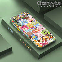 Chenyyka เคส A30s A50s A50กาแลคซีของปลอกสำหรับ Samsung เคสของเล่นแบบเต็มหน้าจอมีน้ำค้างแข็งโปร่งใสขอบสี่เหลี่ยมด้านข้างแบบแข็งรูปแบบเคสนิ่มป้องกันกล้องปลอกซิลิโคนกันกระแทก