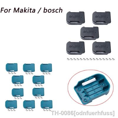 ❈ 2/5/10 pces bateria de armazenamento titular caso para makita bosch 14.4v 18v dispositivos fixação ferramentas da energia