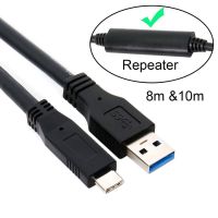 10m 8m 5m USB C USB 3.1 Type C Male to USB3.0 Type A Male Data GL3523 Repeater Cable for Tablet amp; Phone amp; Hard Disk Drive Cable