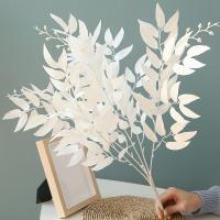 【YF】♘  Artificial Wedding Bouquet Decoration Plastic Vase Xmas Eucalyptus Leaves Fake