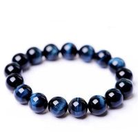 Braccialetti Con Effetto Fulmine In Pietra Occhio Di Tigre Blu Di Grado 3A Naturale Per Donna Uomo Perline Rotonde 8 10 12 14 16MM Gioielli ต่อ Amanti