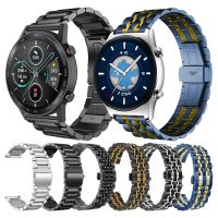 สายนาฬิกาโลหะสำหรับนาฬิกาเกียรติยศ GS 3 /Gs Pro Smartwatch B สำหรับ HONOR Magicwatch 2 46มม. 42สเตนเลสสตีล Watchb