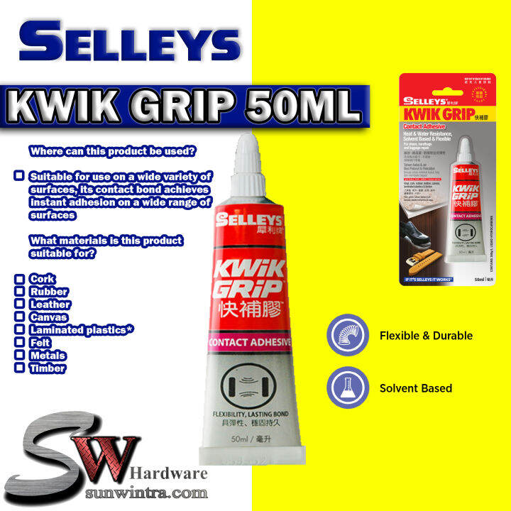 Selleys Kwik Grip Contact Adhesive 50ML Lazada