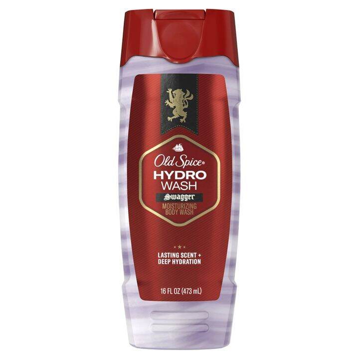 Old Spice Hydro Wash Swagger Moisturizing Body Wash, Lasting Scent