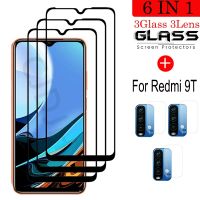 【A PRETTY】กล้องสำหรับ Redmi 9T ตัวป้องกันหน้าจอกระจกกันระเบิดสำหรับ Redmi 9T NFC Glass