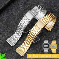 【CC】 18mm Watchband for CASIO A158 / A159 A168 /A169 /B650 /AQ230/ 700 Classic Small Block  Metal