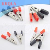 QKKQLA 2pcs/1pair Alligator Clips Battery Clip Crocodile Car Caravan Van Battery Test Lead Clips Electrical Tool