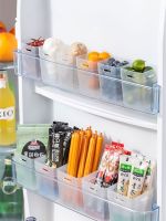 2Pcs Refrigerator Organizer Bins Fridge Food Sort Storage Box Transparent Seasoning Storage Box Kitchen Fridge Storage Organizer