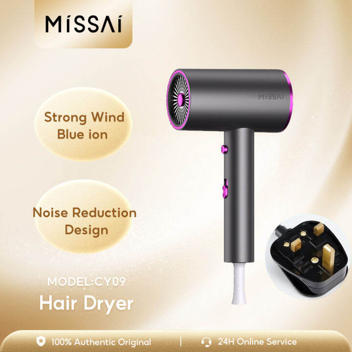 Missai CY09 Professional Hair Dryer UK plug Negative Ion Hair Dryer