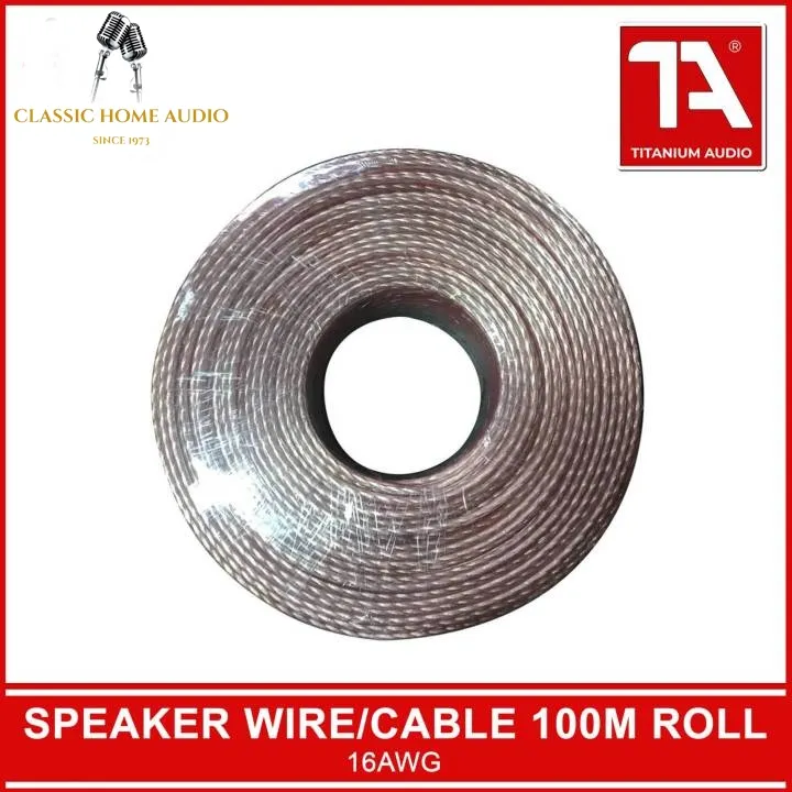 Classic Audio Speaker Wire 16AWG / 100m Roll / Speaker Wire / Speaker