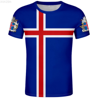 2023 NEW Icelandic T-shirt Free Custom Name Number Isl National T-shirt Flag of Iceland College Printed Clothing Picture fashion