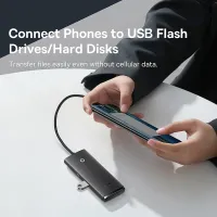 Baseus อะแดปเตอร์ฮับ USB 4 In 1 USB ชนิด C ไปยัง USB 3.0อะแดปเตอร์ HUB แบบแยกช่องสำหรับแมคบุ๊กโปรแอร์เหมาะสำหรับ Huawei Mate 30ฮับแท่นวางมือถือ