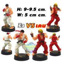 โมเดล สตรีทไฟเตอร์ คู่ ริว VS เคน H: 9-9.5 cm winnietoys