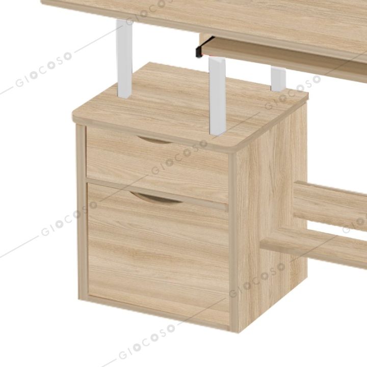 giocoso-โต๊ะคอมพิวเตอร์-โต๊ะคอม-โต๊ะทำงาน-โต๊ะคอมพิวเตอร์พร้อมลิ้นชัก-2-ชั้น-มีที่วางคีย์บอร์ด-รุ่น-b2394-2395-white