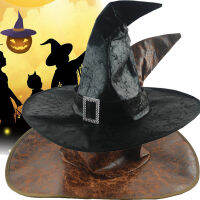 Halloween Leather Witch Wizard Hats Fashion Headgear Party Cosplay Dress Props Cap Cosplay Costume Accessories for Kids ^^