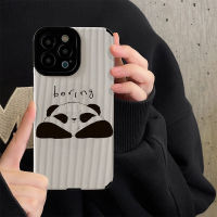 เคสโทรศัพท์แพนด้าสำหรับ iPhone 14/13/12/11 Pro Max 12 13 Mini 6 6S 7 8 Plus X XR XS Max เคสหลังนิ่มกันกระแทกแฟชั่นที่สร้างสรรค์ฝาครอบโทรศัพท์พร้อมฝาครอบป้องกันกล้องสำหรับเลนส์คลุมทั้งหมดเปลือก