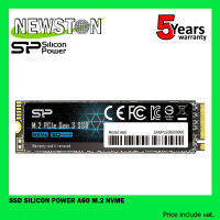 SSD (เอสเอสดี) 256GB,500GB SILICON POWER A60 M.2 NVMe (SP256GBP34A60M28) (SP512GBP34A60M28)