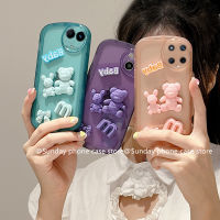 ยอดนิยม เคส Phone Case Realme 11 Realme11 C51 NFC 4G 5G เคส การ์ตูนน่ารักใหม่3D ตุ๊กตาหมียิ้มโปร่งใสแฟชั่น เคสโทรศัพท์ กระต่ายกันกระแทกปกหลัง Cover 2023