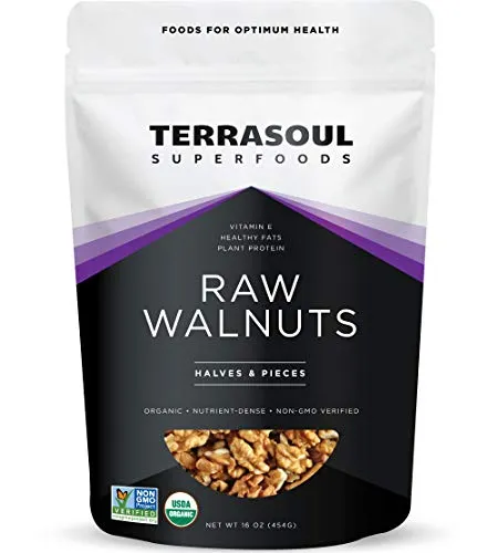[HCM]Hạt óc chó hữu cơ (Organic raw walnut) - Terrasoul Superfoods - 454g