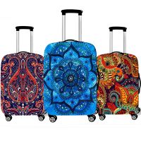 Fashion Bohemian Style Printing Leather Suitcase Cover For Travel Elastic Dustproof Luggage Cover Protective Cover