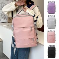 Pink Women Travel Backpack Water Repellent Anti-Theft Stylish Casual Daypack Bag with Luggage Strap USB Charging Port Backpack