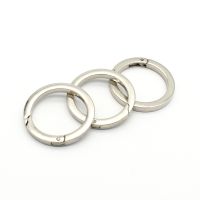 【CW】 Sliver Gate Flat Large O rings Round Push Hooks for  Purses and Handbags 1.3 quot;