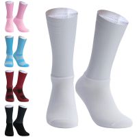 【YD】 New Aero Cycling Socks Silica Gel Non-slip Breathable Racing Men Calcetines Ciclismo