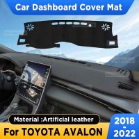 For TOYOTA AVALON 2019 2020 2022 2021 Car Dashboard Cover Mat Sun Shade Pad Artificial Leather Rug Panel Mat Carpets Accessories