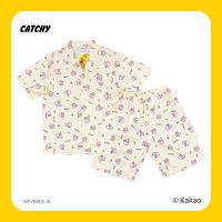 CATCHY x Kakao Friends ชุดนอน แขนสั้น ขาสั้น แขนสั้น Apeach  ลิขสิทธิ์แท้ พร้อมส่งจากไทย ผ้าคอตต้อนพรีเมี่ยม