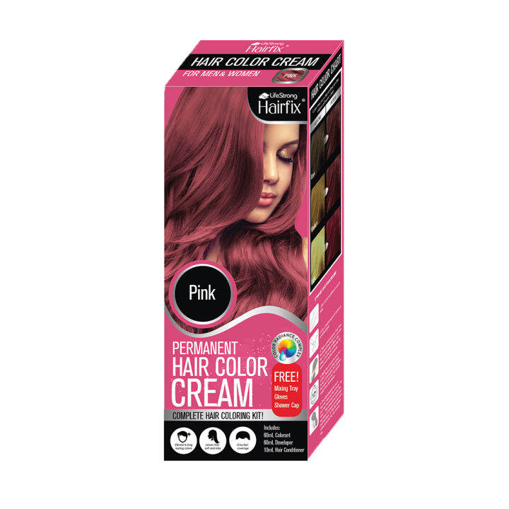 HAIRFIX Permanent Hair Color Cream Pink 120ml Lazada PH