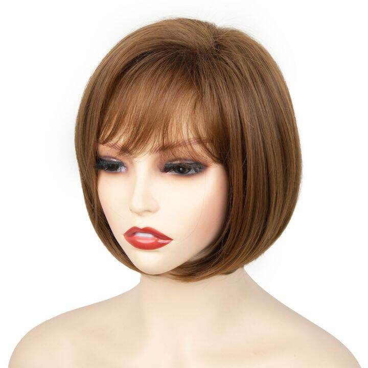 hanerou-synthetic-bob-short-wig-natural-straight-brown-women-hair-heat-resistant-wig-for-daily-party-cosplay