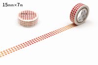 mt masking tape (15mmx7m) roll square red (MT01D499) / เทปตกแต่งวาชิ (15mmx7m) ลาย roll square red แบรนด์ mt masking tape ประเทศญี่ปุ่น