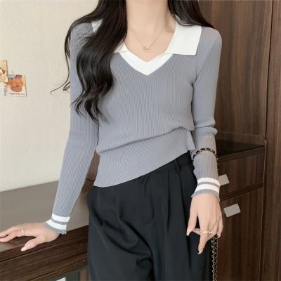 ♞۞ Korean Style Autumn Winter Slim-Fit Collar Bottoming Knitwear Sweater Women