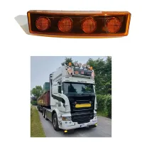 1Pcs 24V LED Sunvisor Lamp Signal Light Top Lights for Scania Truck Series 1798980 1910437 Yellow