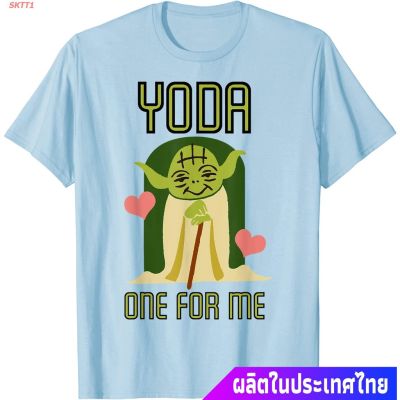 เสื้อยืดแขนสั้น Star Wars Yoda One For Me Cute Valentines Graphic T-Shirt T-Shirt Short sleeve T-shirtsS-5XL