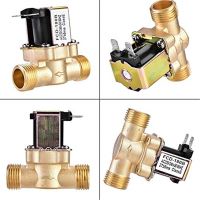 G1/2 Brass electric solenoid valve N/C 12v 24v 220v G3/4 Water Air Inlet Flow Switch for solar water heater valve