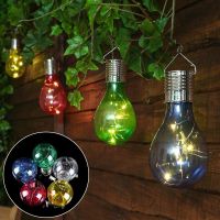 Solar Power LED Light Bulb Lamp Hanging Decoration Durable For Camping Outdoor Garden Party Christmas Decor Patio Light Colorful